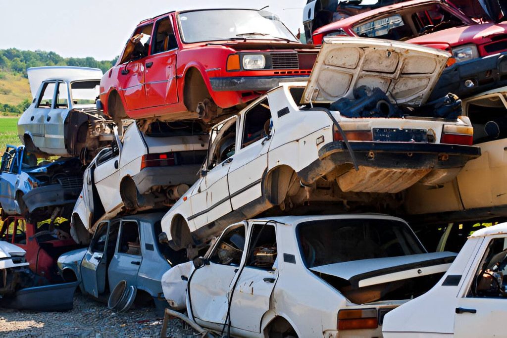 Scrapping an old car in NZ at a car wrecking yard
